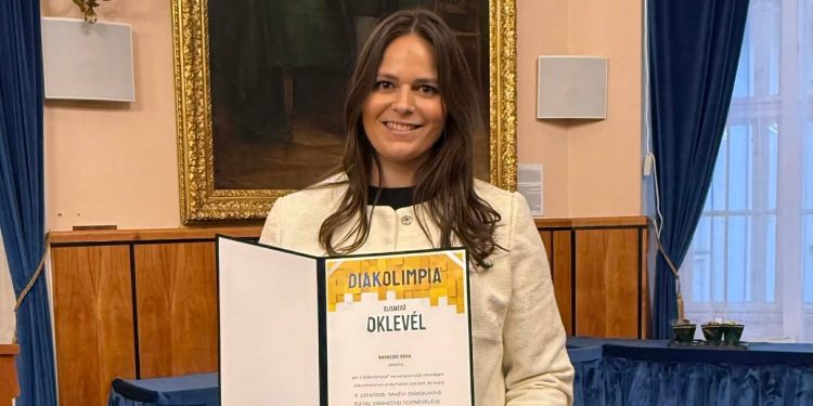 Kareczki Réka az év fiatal testnevelője