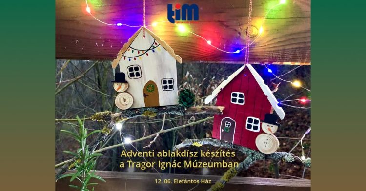 Adventi ablakdísz készítő workshop a Kék Házban