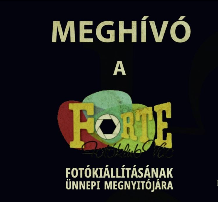 A Forte Fotóklub kiállítása nyílik a művházban