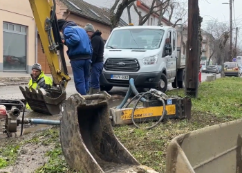 Munkavégzés a Galcsek utcában