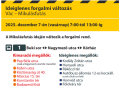 Módosul a buszmenetrend a Mikulásfutás idején