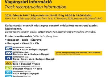 Vágányzári információ