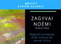 Zagyvai Noémi kiállítása nyílik az Átrium Galériában