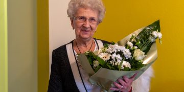 90. születésnapja alkalmából köszöntötték Irén nénit