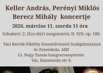Keller András, Perényi Miklós és Berecz Miklós koncertje a zeneiskolában