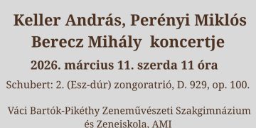 Keller András, Perényi Miklós és Berecz Miklós koncertje a zeneiskolában