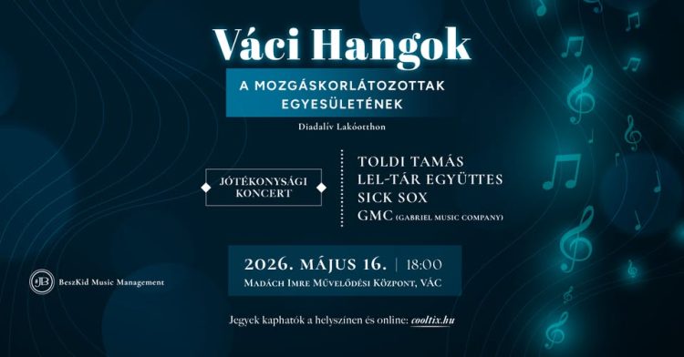 Jótékonysági koncert a Mozgáskorlátozottak Közép-Magyarországi Regionális Egyesülete javára