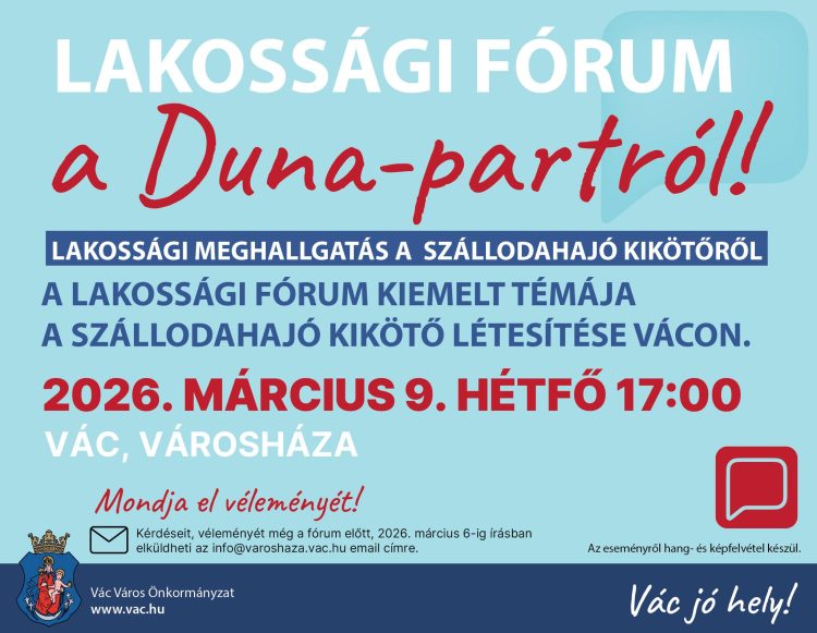 Lakossági meghallgatás a szállodahajó kikötőről