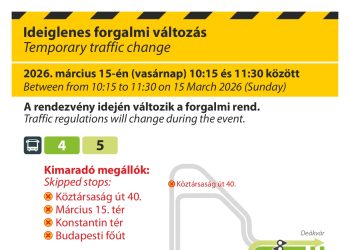 Vasárnap megváltozik a buszközlekedés a nemzeti ünnep miatt