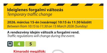 Vasárnap megváltozik a buszközlekedés a nemzeti ünnep miatt