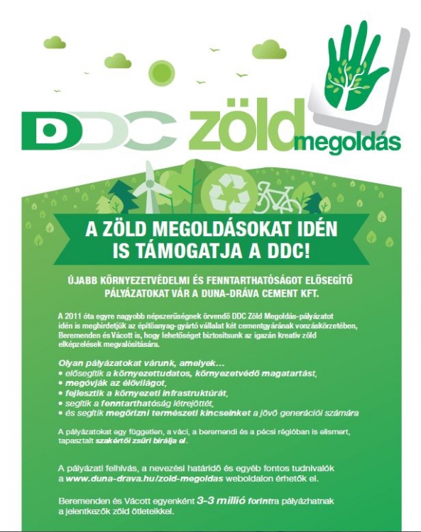 DDC Zöld Megoldás-pályázat