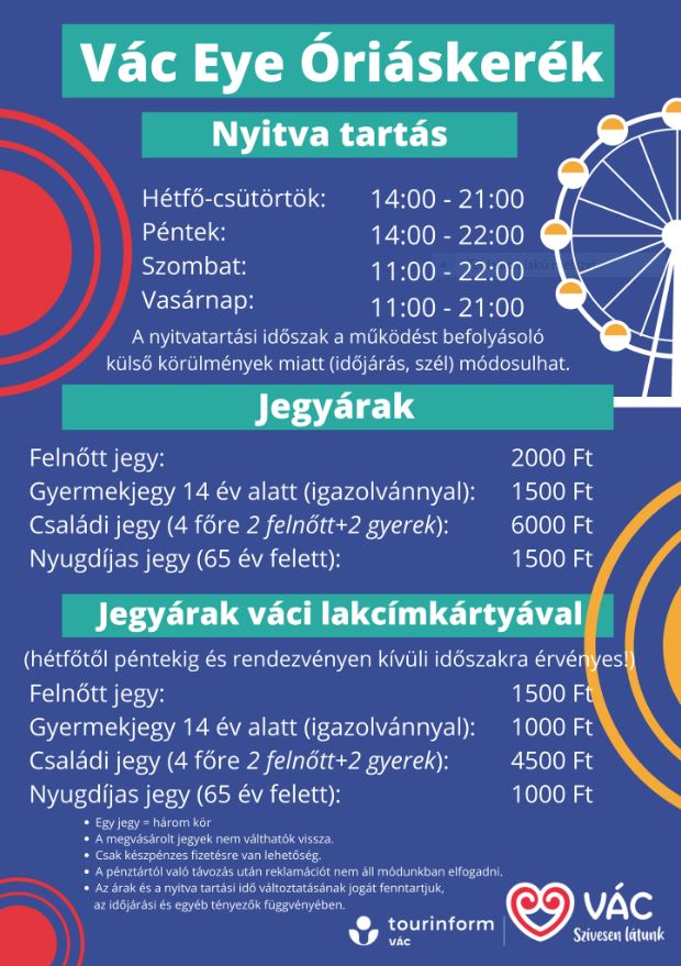 Ismét óriáskerék a váci Duna-parton