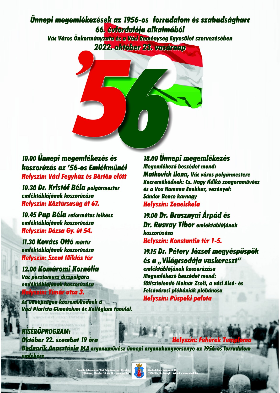 Forradalmi mártírokra emlékezik a város - FRISSÍTVE!