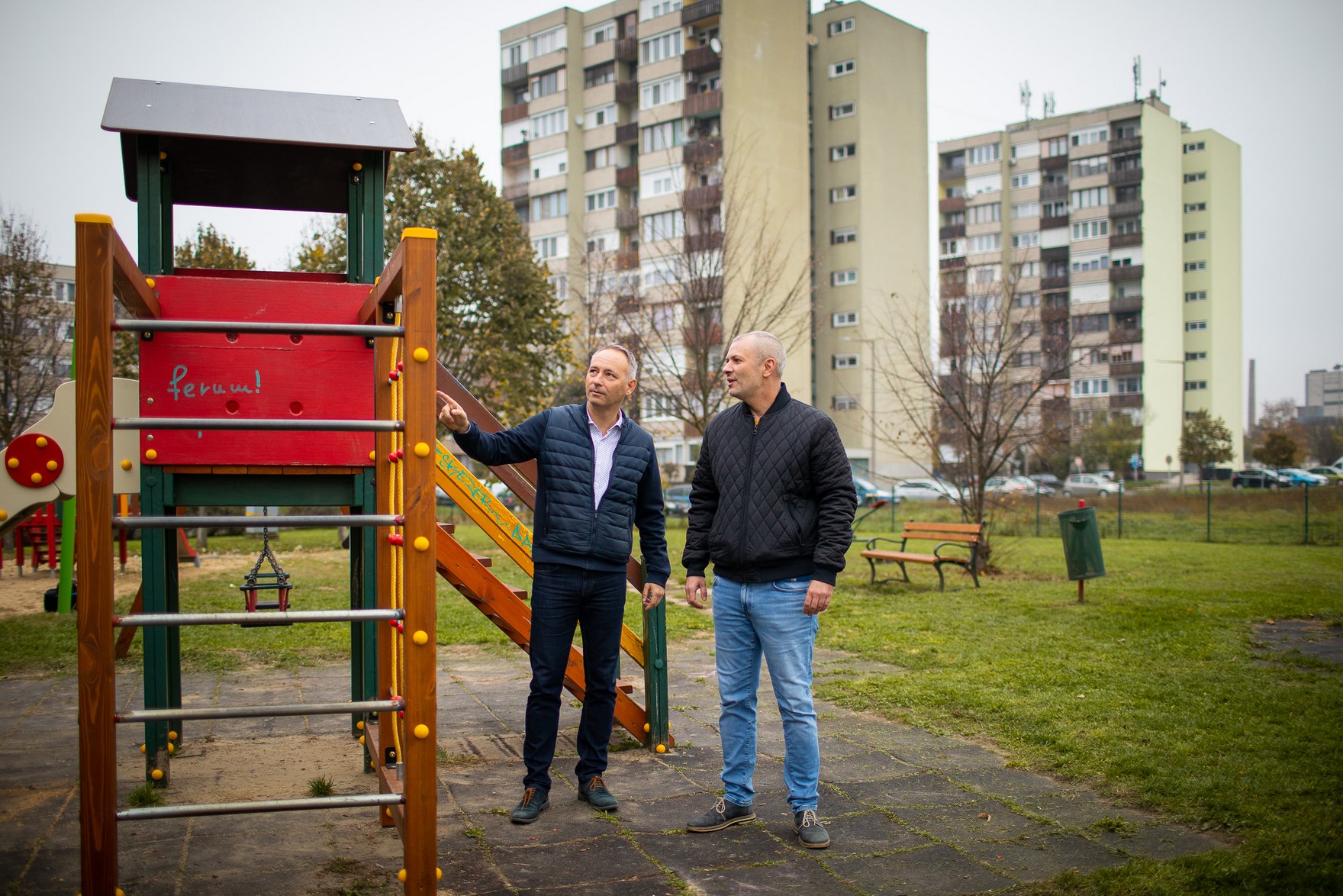 A Lehotka park játszóeszközei is megújultak