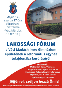 Lakossági fórum lesz a Madách gimi sorsáról