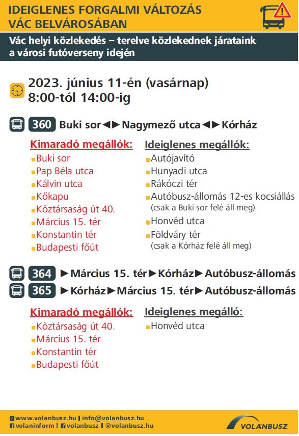 Ideiglenes buszmenetrend