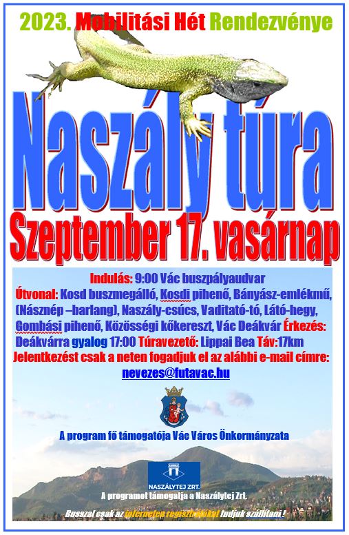 Naszály túra az Európai Mobilitás Héten 
