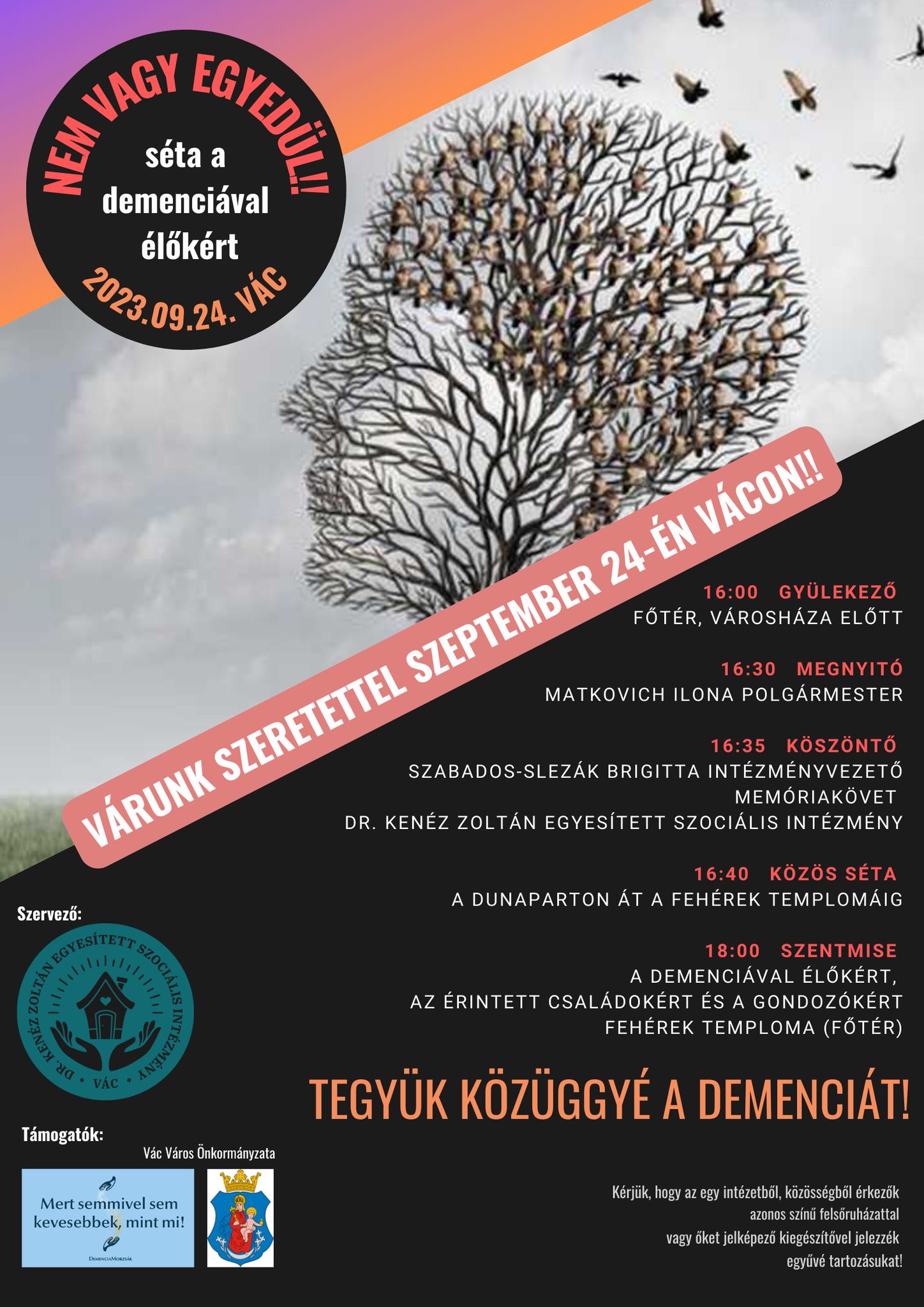 Közös séta a demenciával élőkért