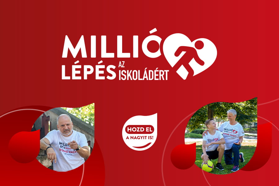 Ismét MILLIÓ LÉPÉS AZ ISKOLÁDÉRT