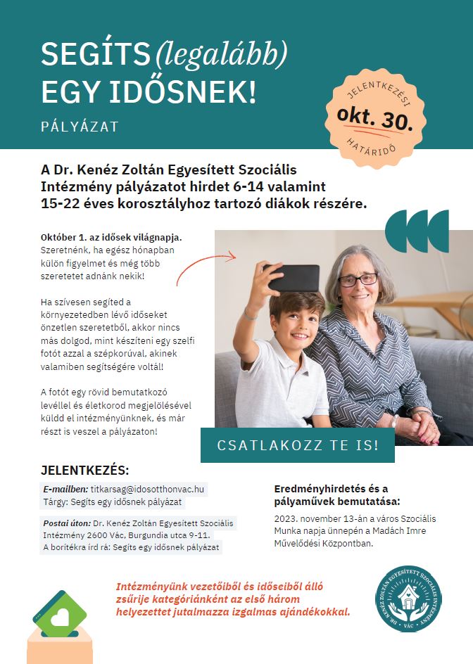 Pályázat fiataloknak – idősekről