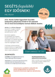 Pályázat fiataloknak – idősekről