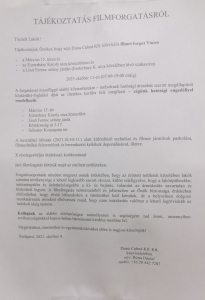 Egynapos filmforgatás a Belvárosban