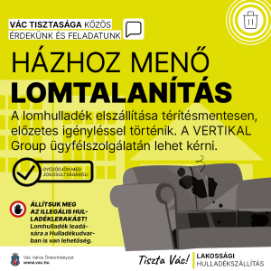 Lakossági hulladékszállítás – házhoz menő lomtalanítás
