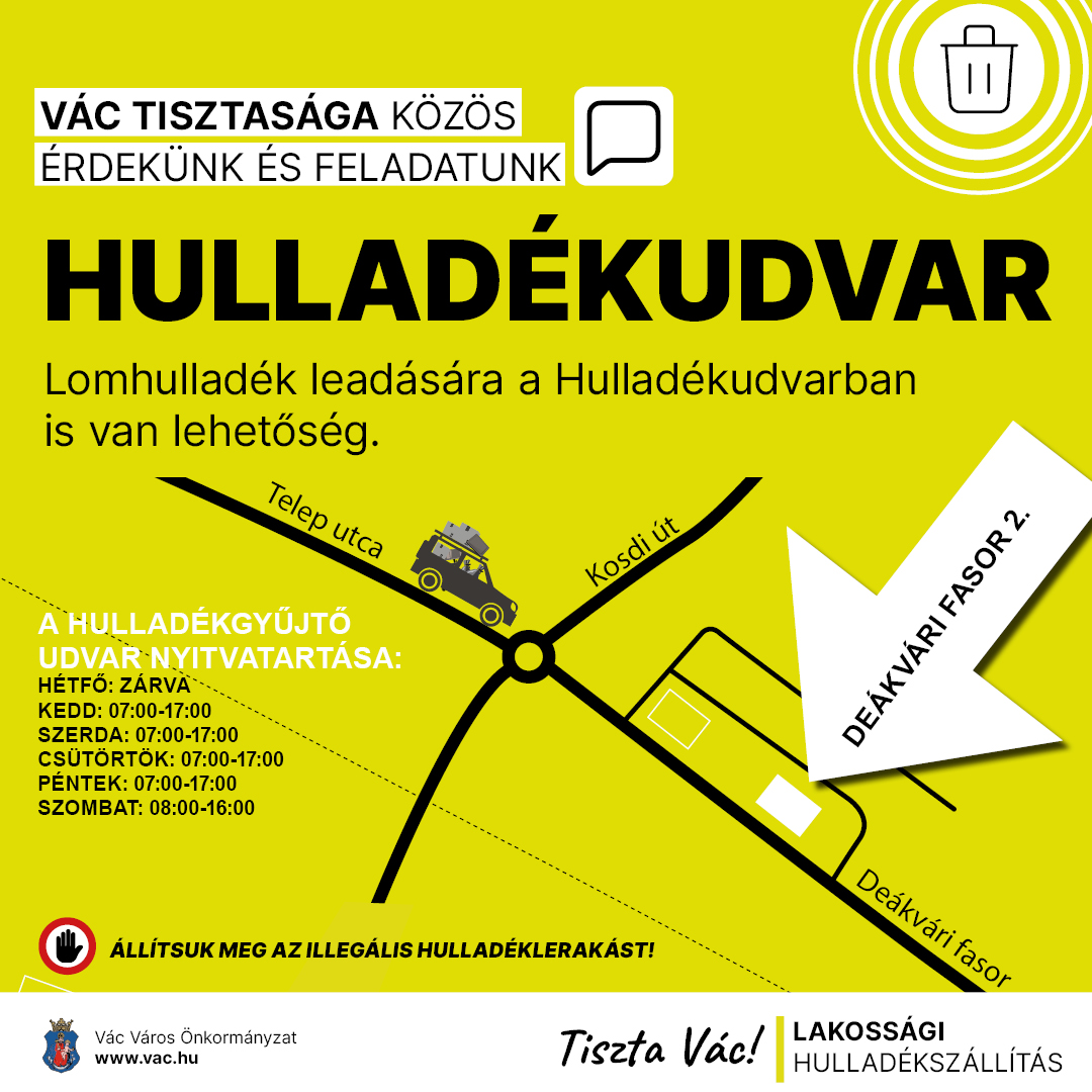 Lakossági hulladékszállítás - Hulladékudvar