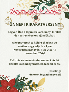 Ünnepi kirakatversenyt szerveznek - FRISSÍTVE!