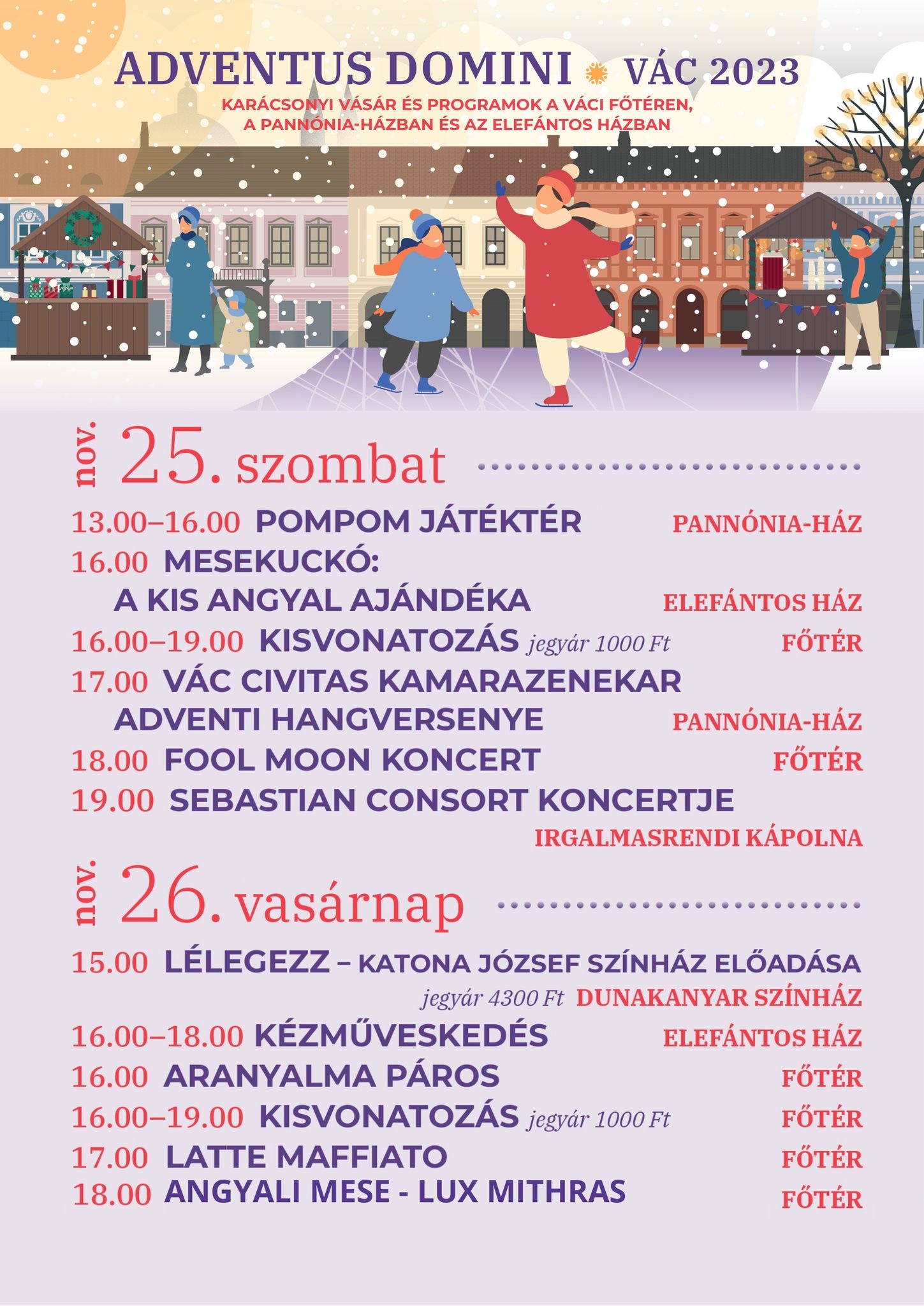 Szombaton indul a évvégi programkavalkád