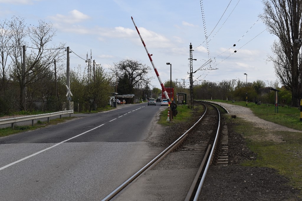 Vasúti átjáró sorompójának hibája