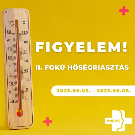 II. fokú hőségriasztás a hétvégére!