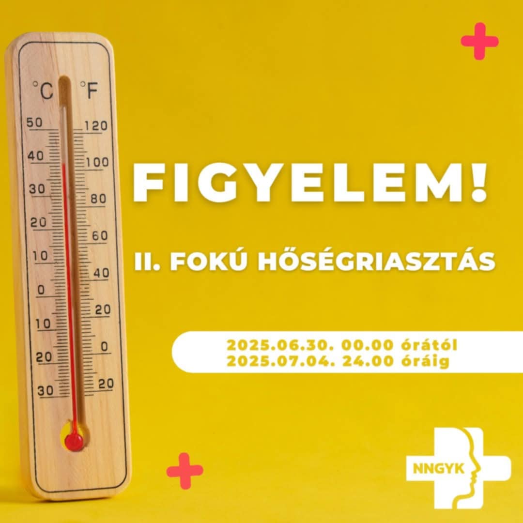 II. fokú hőségriasztás!
