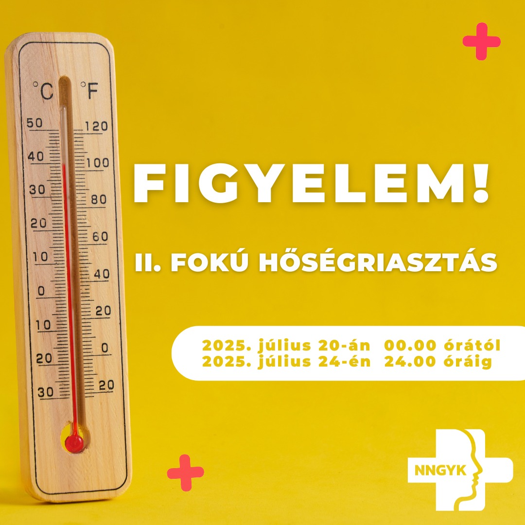 Másodfokú hőségriasztás!