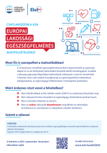 Tájékoztatás lakossági adatgyűjtésről