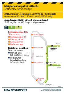 Vasárnap megváltozik a buszközlekedés a nemzeti ünnep miatt