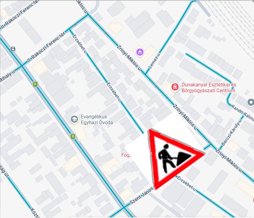 Lakossági tájékoztatás - Erzsébet utcában gázvezeték rekonstrukciót végeznek